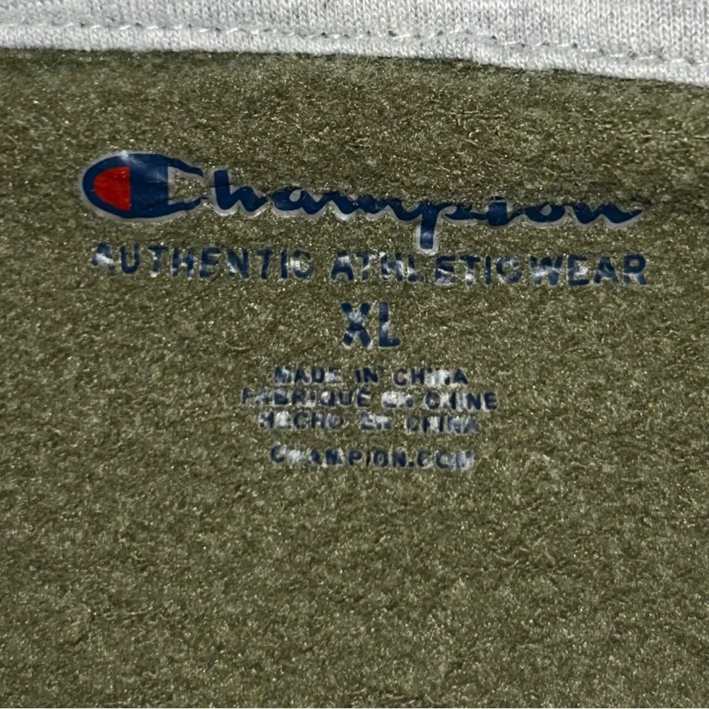 CHAMPION Boy's Green Graphic Long Sleeve Hoodie XL 18/20